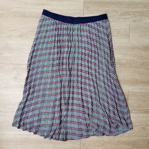 Oliver Bonas geo print full maxi skirt elastic waist size UK18 or US 14